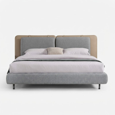 Design de rembourrage de lit Lits doubles de luxe Conception de chambre à coucher Meubles