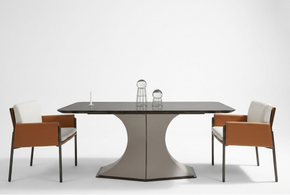 Table à manger en bois naturel Table à manger élégante Table blanche dans un style moderne