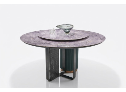 Luxueuse table à manger ronde élégante table à manger ronde Élégante table ronde.