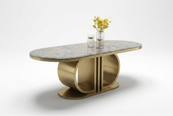 Table de salle à manger moderne de luxe Table de salle à manger en bois Meubles modernes Tables 240x100