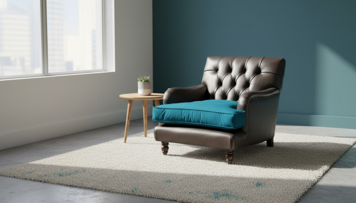 Canapé en cuir Chesterfield Designer canapé 2 places en tissu neuf