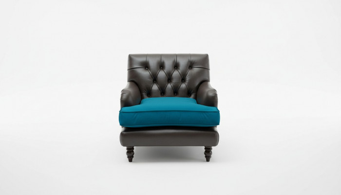 Canapé en cuir Chesterfield Designer canapé 2 places en tissu neuf
