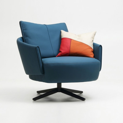 Fauteuil design en tissu de luxe Canapé 1,5 places Canapé relaxant Salon neuf