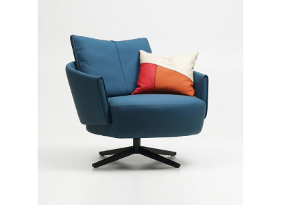 Fauteuil design en tissu de luxe Canapé 1,5 places Canapé relaxant Salon neuf