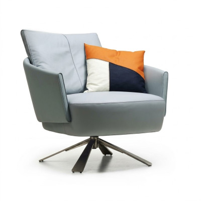 Fauteuil Meubles rembourrés Designer Moderne Salon Fauteuil pivotant Textile nouveau