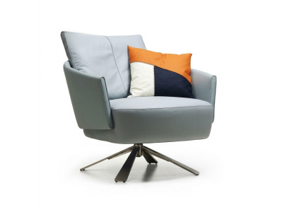 Fauteuil Meubles rembourrés Designer Moderne Salon Fauteuil pivotant Textile nouveau