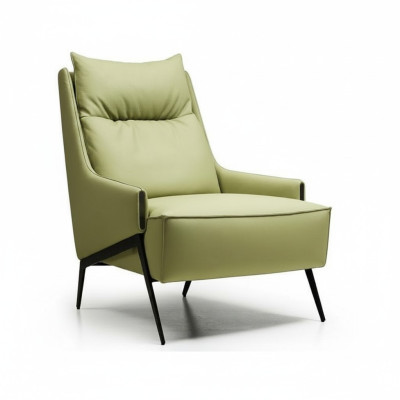 Salon Fauteuil 1 Siège Canapé Rembourrage Luxe Textile Design Mobilier en Bois