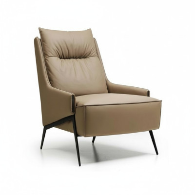 Fauteuil 1 place en simili-cuir de salon de luxe Rembourrage Relax Mobilier Design Canapé