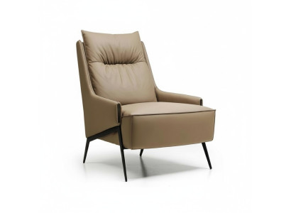 Fauteuil 1 place en simili-cuir de salon de luxe Rembourrage Relax Mobilier Design Canapé