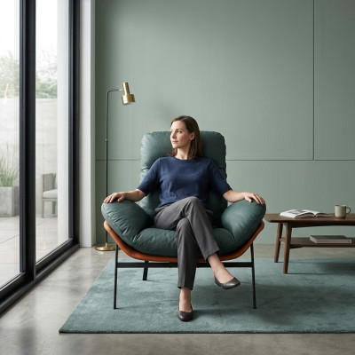 Fauteuil Lounge de luxe  Conception de Relaxation Moderne Mobilier de salon neuf