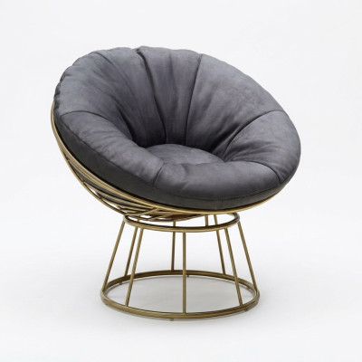 Fauteuil Places Design Salon Rembourrage Bois Rembourrage Moderne Luxe Gris