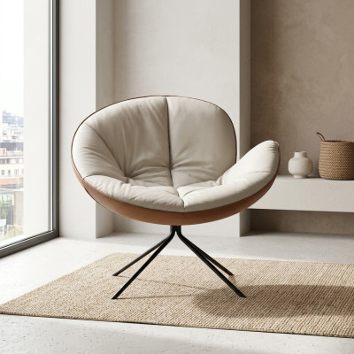 Fauteuil Fauteuil Design Salon Rembourrage Bois Fauteuil Moderne Blanc Nouveau