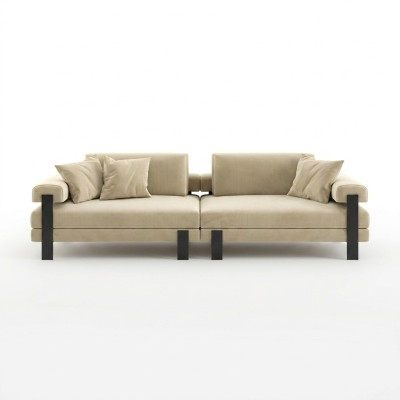 Canapé design 2 places Canapé moderne Rembourrage beige Canapés Designsofa neuf