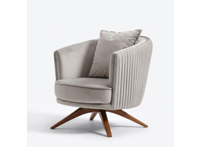 Fauteuil design Canapé Rembourrage Luxe 1 place Textile Velours 1 place nouveau