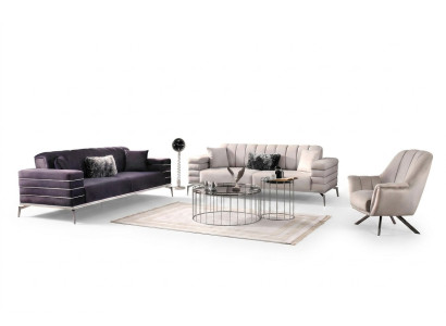 Ensemble de canapé 3 places de luxe pour le salon, ensemble de meubles 3 pièces.