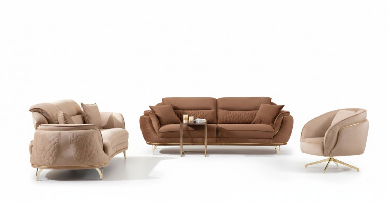 Ensemble de canapé 3 2 1 places Design Canapé Rembourrage Canapés Modernes de Luxe