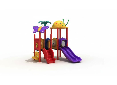 Zone pour enfants avec toboggans divertissement pour enfants jardins aires de jeux
