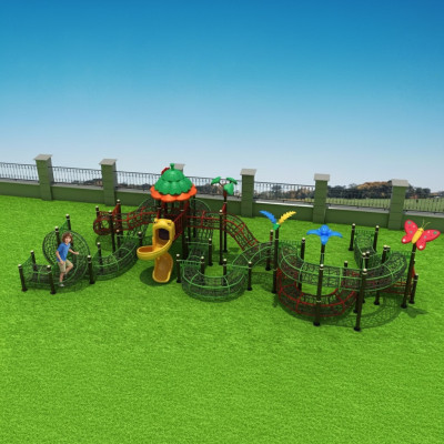 Complexe sportif en plein air Jardin d'escalade pour enfants Aire de jeux Parc d'attractions public