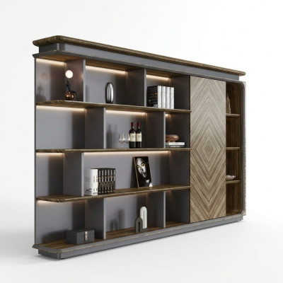 Armoire de design Étagère Bibliothèque Étagère de classement Mobilier de bureau Étagère de mobilier de bureau
