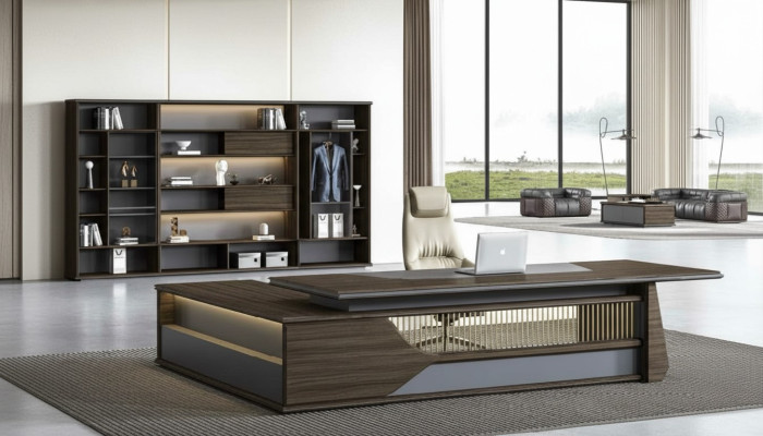 Bureau d'angle Mobilier de bureau Chef de service Mobilier de chambre Design Bureau