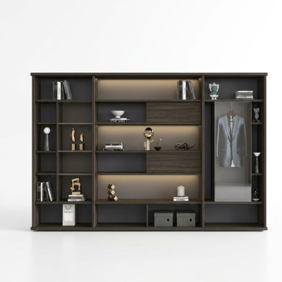 Armoire de designer Armoire de chambre Salon Mobilier de bureau de luxe Étagère en bois