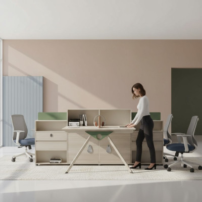 Bureau Moderne Mobilier de Salle d'Étude Luxueux Table de Meubles