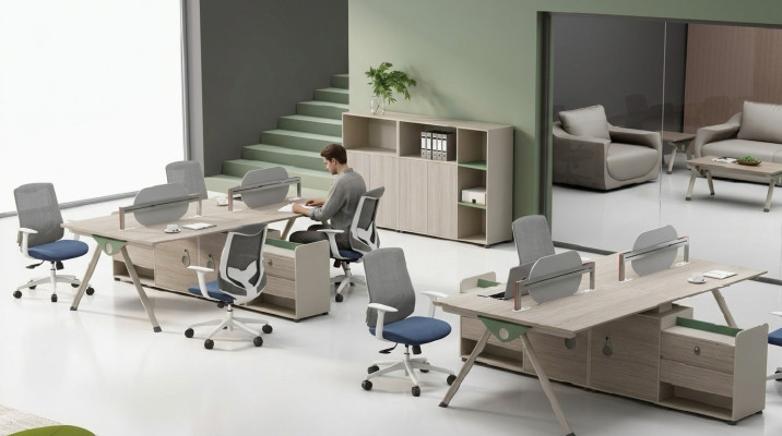 Salle d'étude Mobilier de bureau en bois Bureau Bureau d'ordinateur Luxueux neuf