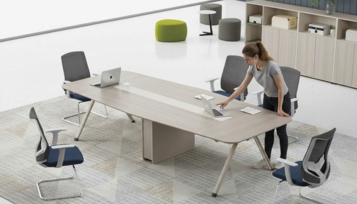 Bureau Table de conférence Bureau d'ordinateur Table Bureau Mobilier neuf