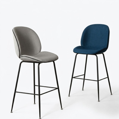 Salle à manger Chaise de salle à manger moderne Chaise rembourrée Mobilier design Gris neuf