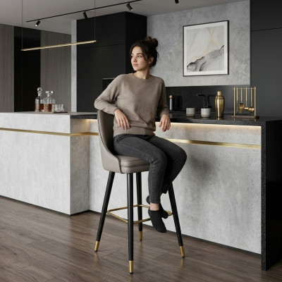Tabouret de bar Chaise de bar Mobilier de bar Tabouret de salon Tabouret design Pieds en acier