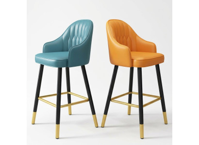 Tabouret de bar Chaise de bar Design en tissu Chaises de bar Tabouret de salle à manger neuf