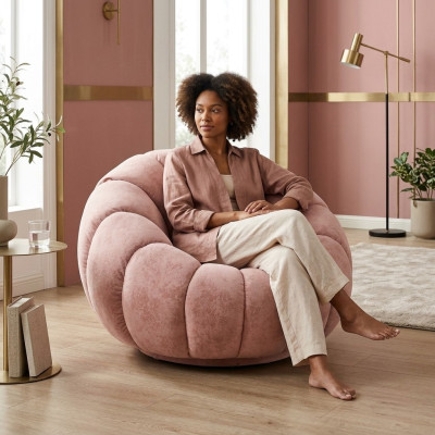 Fauteuil Design Canapé Sofa Siège Luxe Détente Tissu Salon Tapisserie nouveau
