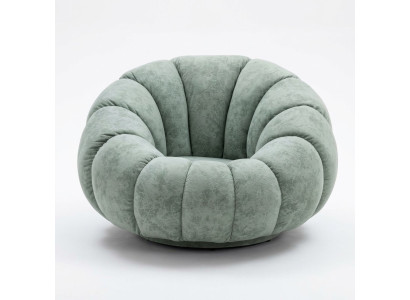 Fauteuil design 1 place en tissu gris Canapé de luxe pour salon. Nouveau.