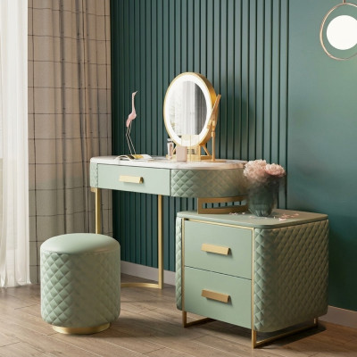 Table de maquillage Design Tables Cosmétiques Coiffeuse Miroir Console Chambre