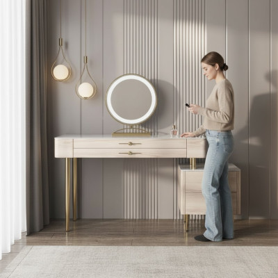 Chambre Mobilier Design Coiffeuse Consoles Modernes Table de Luxe Nouvelle