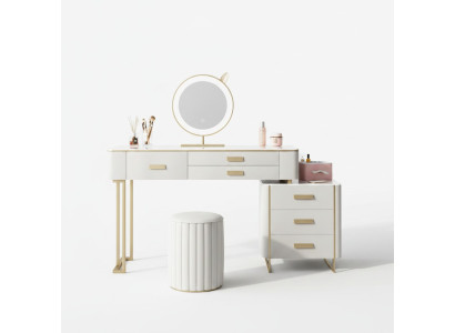 Chambre Coiffeuse Coiffeuse Table de maquillage Miroir tiroirs