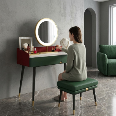 Coiffeuse miroir Console Chambre Bois Table Luxe neuf