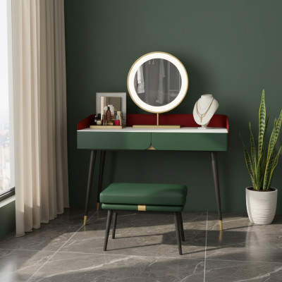 Coiffeuse miroir Console Chambre Bois Table Luxe neuf