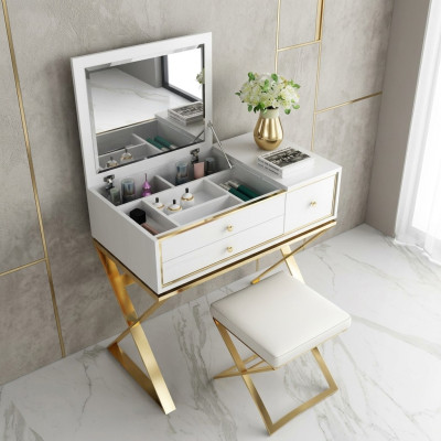 Coiffeuse Table blanche Tables de console Table de chambre Consoles Meubles