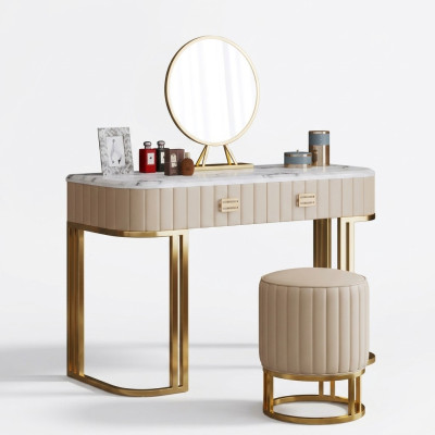 Table de toilette design Table de cosmétiques Miroir Consoles Chambre nouvelle