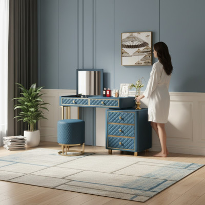Coiffeuse Table de maquillage Miroir Consoles de design Commodes Tables