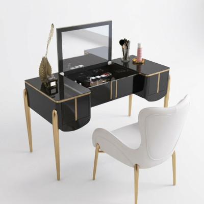 Coiffeuse moderne Miroir de luxe Console Commode Chambre nouvelle