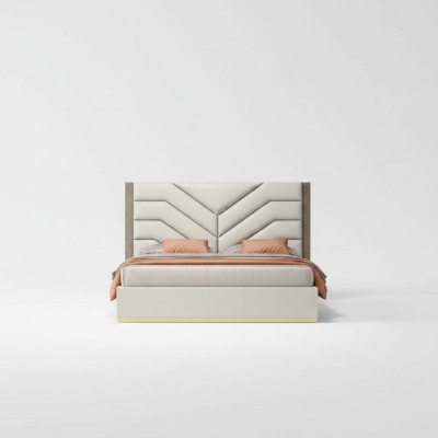 Design de lit Lits doubles de luxe 180x200cm Chambre à coucher moderne nouvelle
