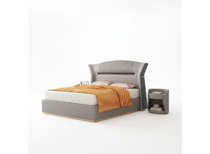 Chambre Lit Lit rembourré Lit double Design Luxe Double 180x200