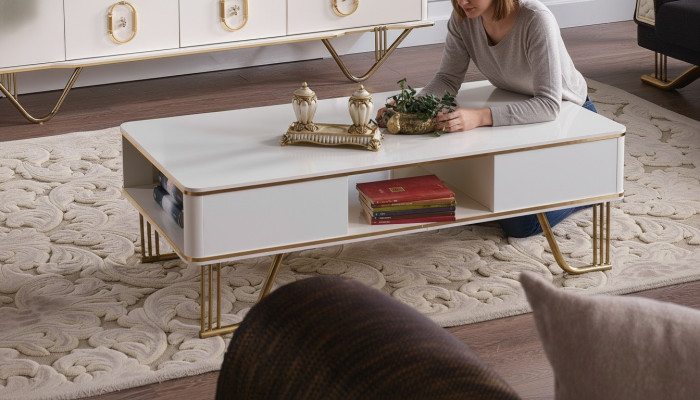 Table basse Table de salon Table basse de luxe Tables d'appoint Table basse de canapé Table neuve