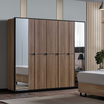 Armoires Penderies Conception d'armoires en bois 246 cm Meubles modernes neufs