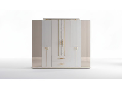 Conception de garde-robe Armoire de luxe Armoire de style moderne Mobilier de chambre neuf