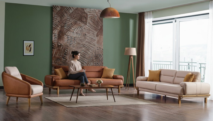 Ensemble de canapé 3+3+1 places Mobilier Ensemble de luxe Ensemble de canapé Ensemble moderne 3 pièces
