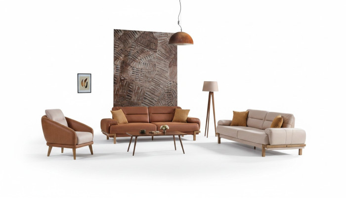 Ensemble de canapé 3+3+1 places Mobilier Ensemble de luxe Ensemble de canapé Ensemble moderne 3 pièces