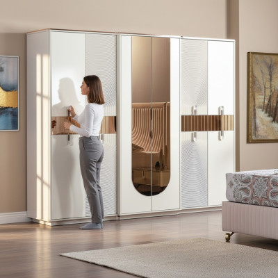 Armoire Armoire Mobilier de chambre luxueux Armoires en bois